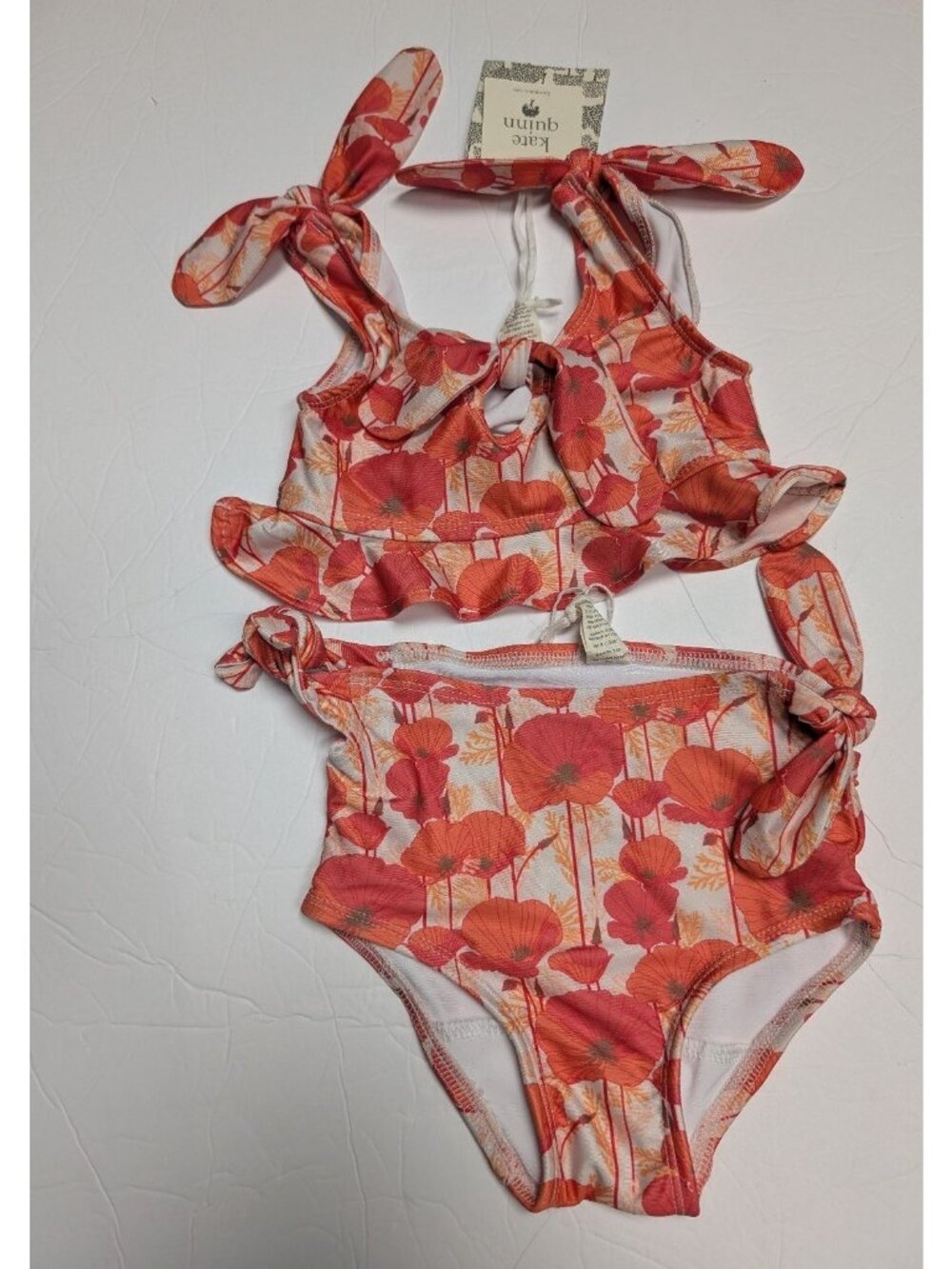 Kate Quinn Swimsuit Bikini 2pc Poppies 2T Sunset Poppy